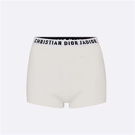 dior panties high waisted|Dior white stretch viscose.